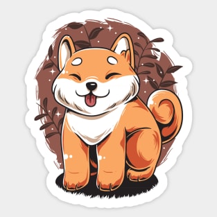 Cute Smiling Shiba Sticker